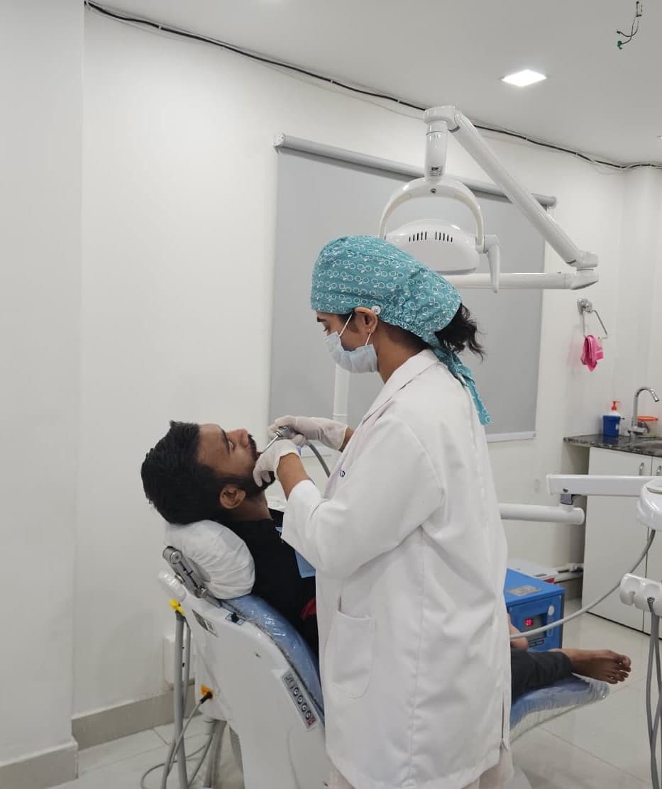 Bright modern interior at Dimple's Dental Care